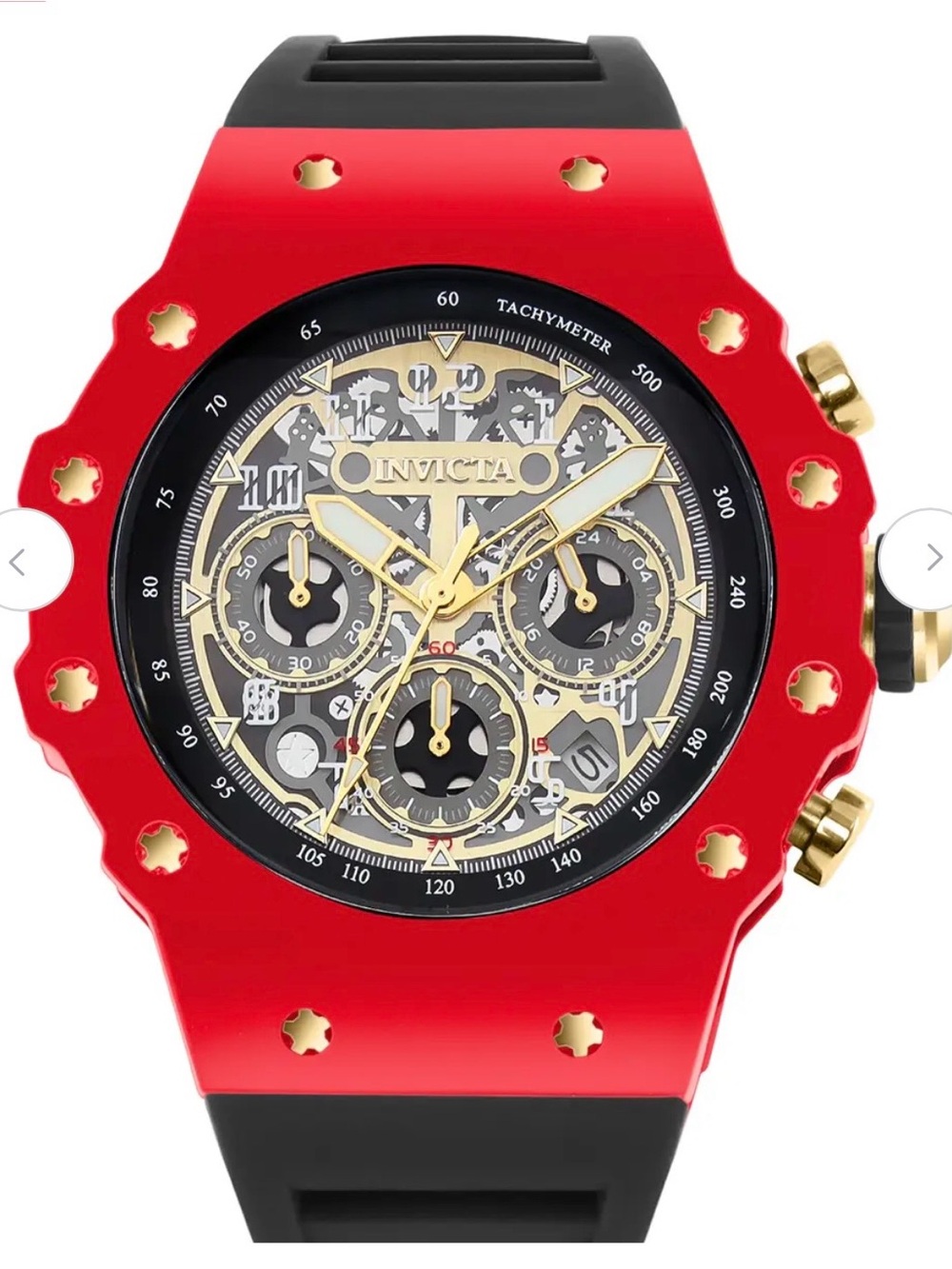 Invicta Racing Vaulthan Men's Watch - 44mm, Black & Red (69685)